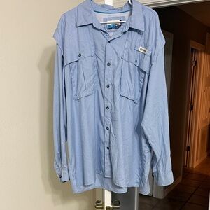 Magellan Outdoors Men's Blue Shirt Jacket